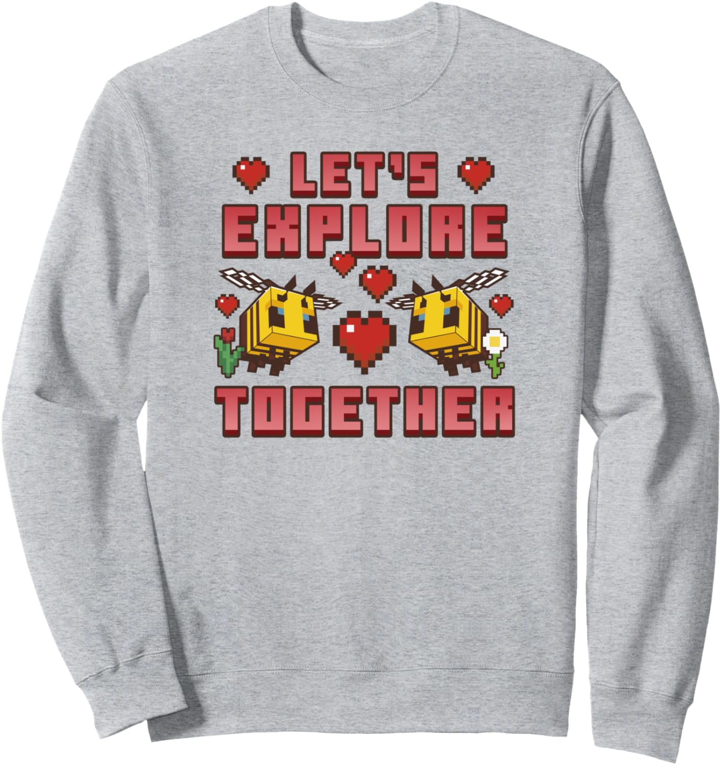 Толстовка Minecraft ко Дню святого Валентина «Давайте вместе исследовать!» с изображением пчел и сердечек, серая, Серый, Толстовка Minecraft ко Дню святого Валентина «Давайте вместе исследовать!» с изображением пчел и сердечек, серая
Толстовка Minecraft ко Дню святого Валентина «Давайте вместе исследовать!» с изображением пчел и сердечек, серая, Серый, Толстовка Minecraft ко Дню святого Валентина «Давайте вместе исследовать!» с изображением пчел и сердечек, серая