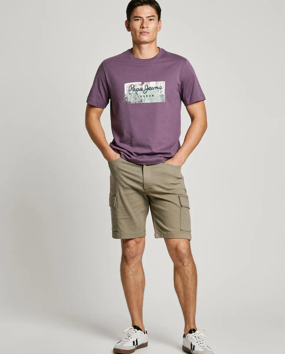 Шорты мужские карго, окрашенные в готовом виде Pepe Jeans, темно-зеленый
Шорты мужские карго, окрашенные в готовом виде Pepe Jeans, темно-зеленый