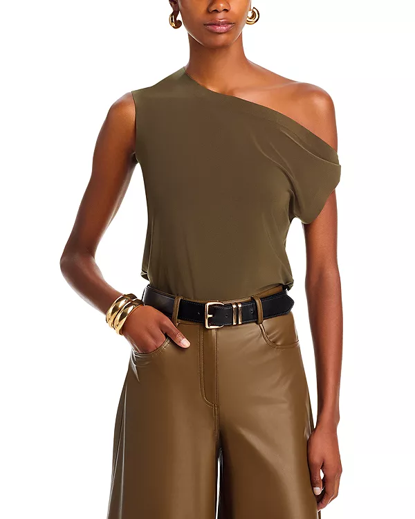 Топ со спущенными плечами Norma Kamali, коричневый
Топ со спущенными плечами Norma Kamali, коричневый