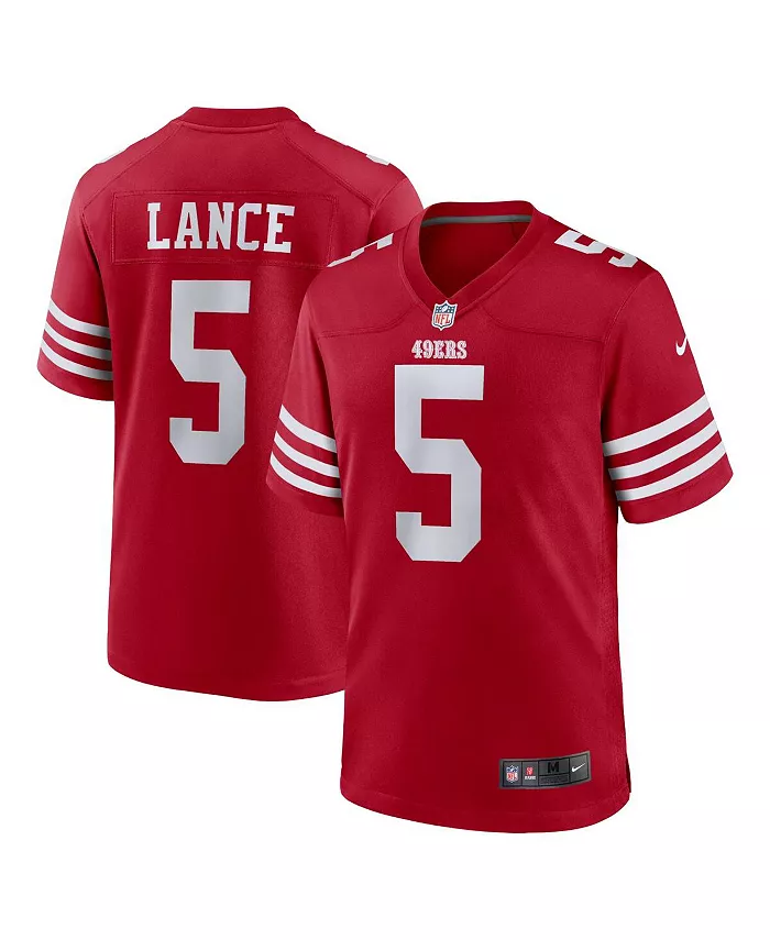 Мужская игровая футболка Trey Lance San Francisco 49ers Nike, красный
Мужская игровая футболка Trey Lance San Francisco 49ers Nike, красный