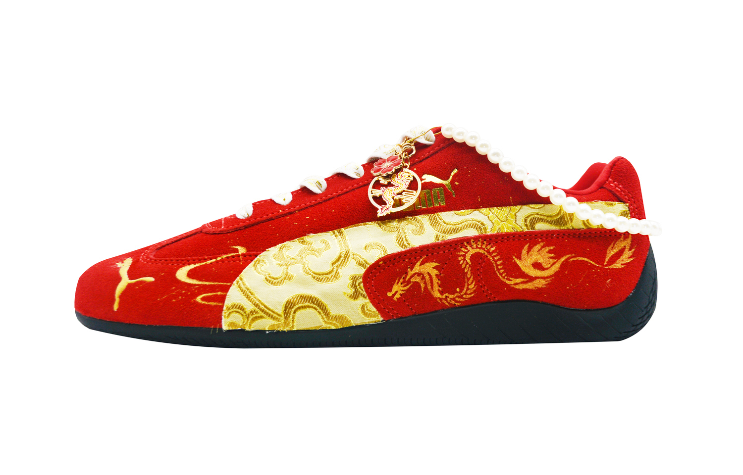 PUMA Скоростные кошки Коллекция Год Дракона Износостойкие низкие повседневные кроссовки унисекс красные, цвет Red
PUMA Скоростные кошки Коллекция Год Дракона Износостойкие низкие повседневные кроссовки унисекс красные, цвет Red