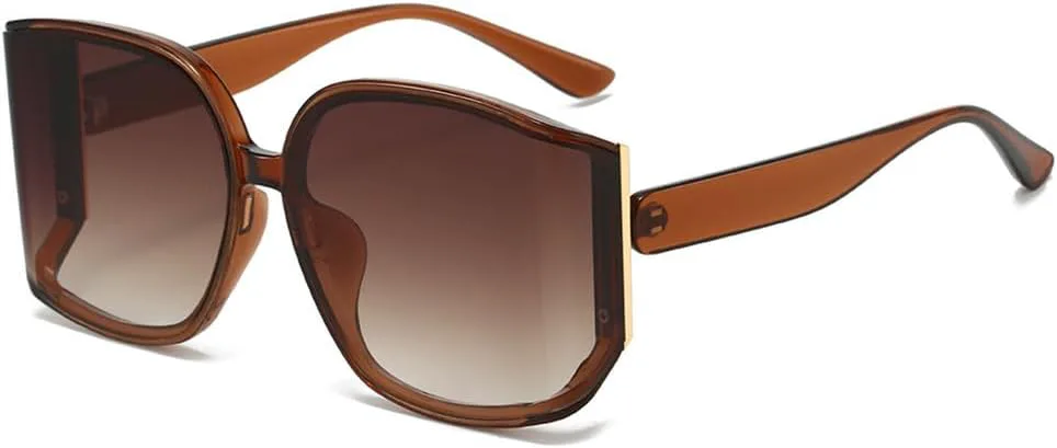 Большие солнцезащитные очки для женщин в винтажном стиле с градиентным переходом, солнцезащитные очки для женщин с защитой от УФ-излучения UV400 HDUBFY, Tea Tea
Большие солнцезащитные очки для женщин в винтажном стиле с градиентным переходом, солнцезащитные очки для женщин с защитой от УФ-излучения UV400 HDUBFY, Tea Tea