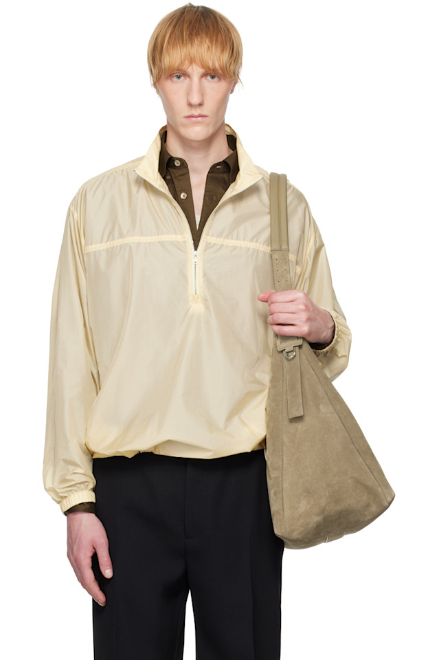 Легкая полузастегивающаяся куртка из шифонового нейлона Auralee, желтый
Легкая полузастегивающаяся куртка из шифонового нейлона Auralee, желтый