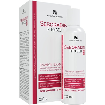 SEBORADIN FITO CELL Шампунь для укрепления волос 200 мл Выпадение и восстановление волос Швейцарская технология Стволовые клетки Phytocelltec Malus Domestica Лечение волос и кожи головы Уход за волосами Средства для волос
SEBORADIN FITO CELL Шампунь для укрепления волос 200 мл Выпадение и восстановление волос Швейцарская технология Стволовые клетки Phytocelltec Malus Domestica Лечение волос и кожи головы Уход за волосами Средства для волос