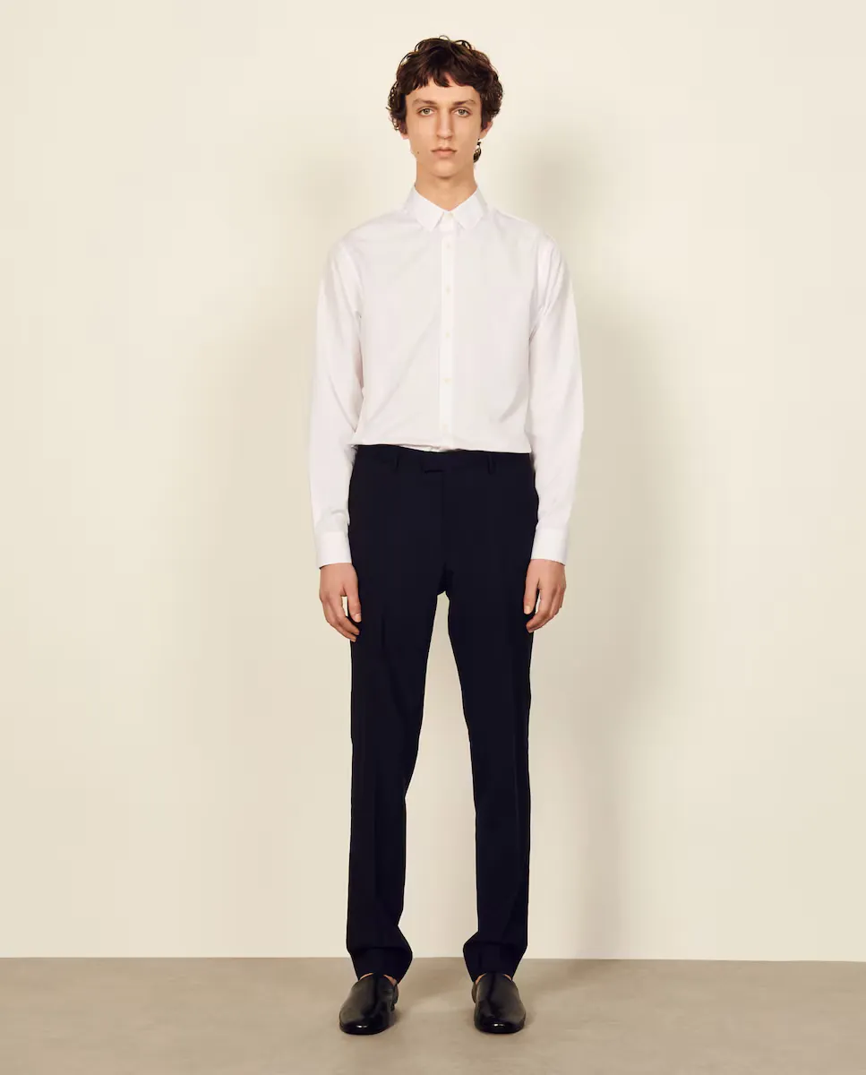 Узкие мужские брюки темно-синего цвета Sandro, темно-синий
Узкие мужские брюки темно-синего цвета Sandro, темно-синий