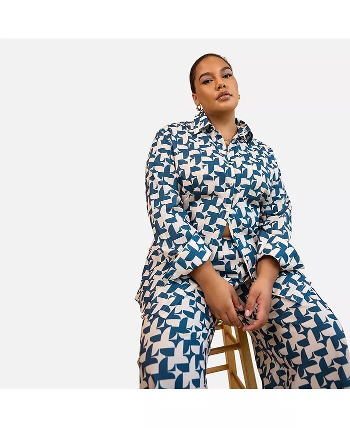 Блузка Quinta с абстрактным принтом и пуговицами спереди Rebdolls, синий
Блузка Quinta с абстрактным принтом и пуговицами спереди Rebdolls, синий