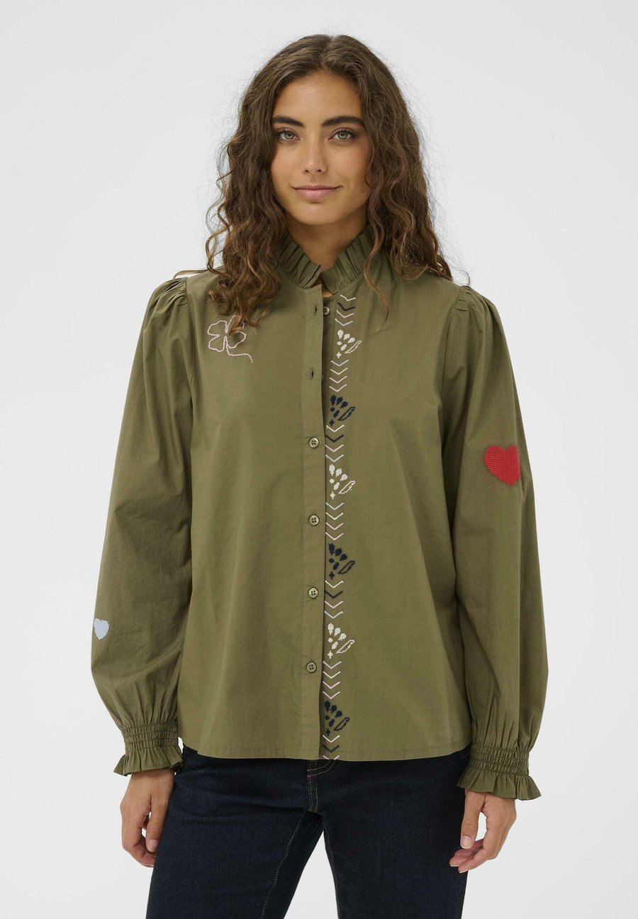 Блуза Culture OLENA, Burnt Olive/Dark Green
Блуза Culture OLENA, Burnt Olive/Dark Green