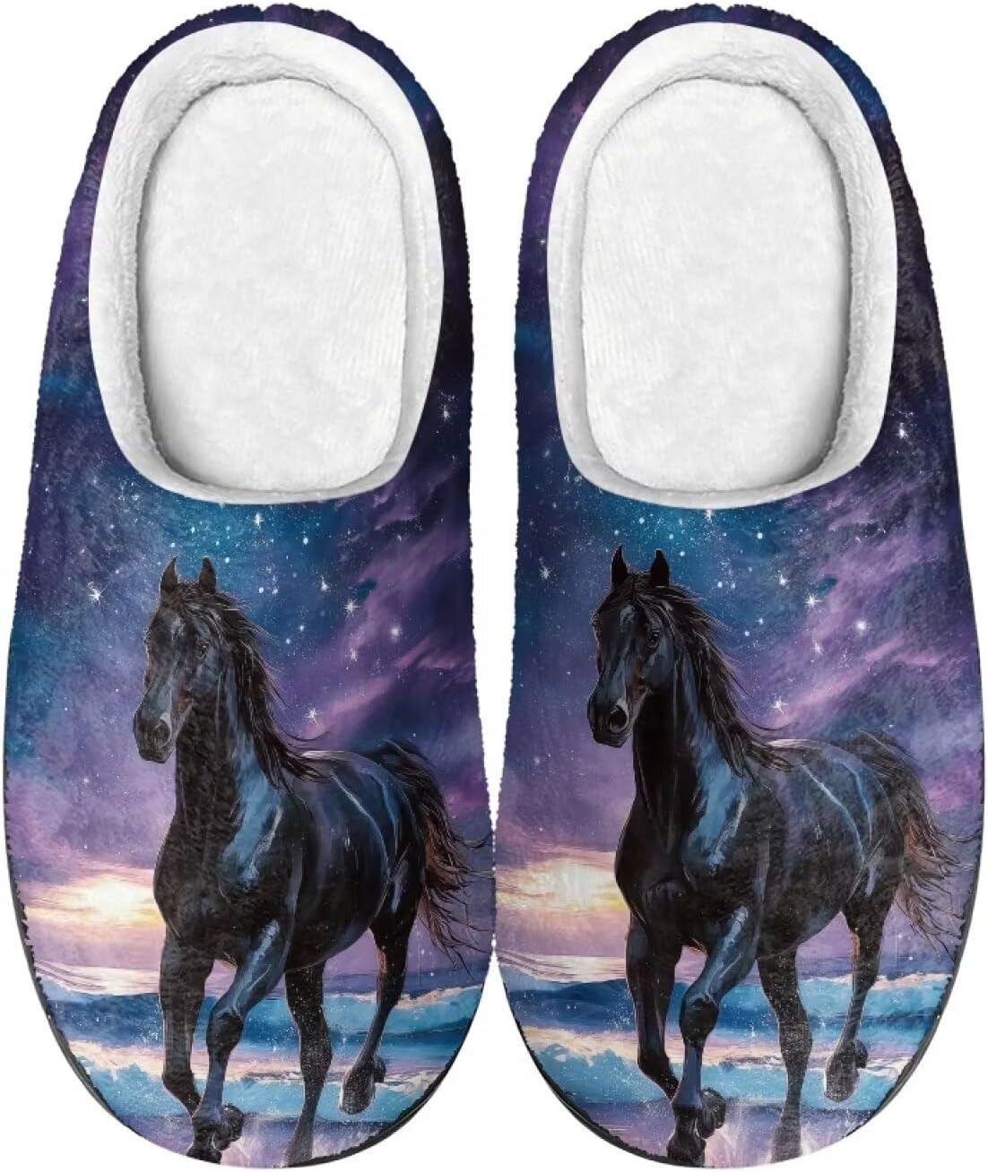Тапочки Xpyiqun для женщин и мужчин, домашние слипоны, пушистые теплые зимние тапочки, размер 4-12, Horse Starry Night
Тапочки Xpyiqun для женщин и мужчин, домашние слипоны, пушистые теплые зимние тапочки, размер 4-12, Horse Starry Night