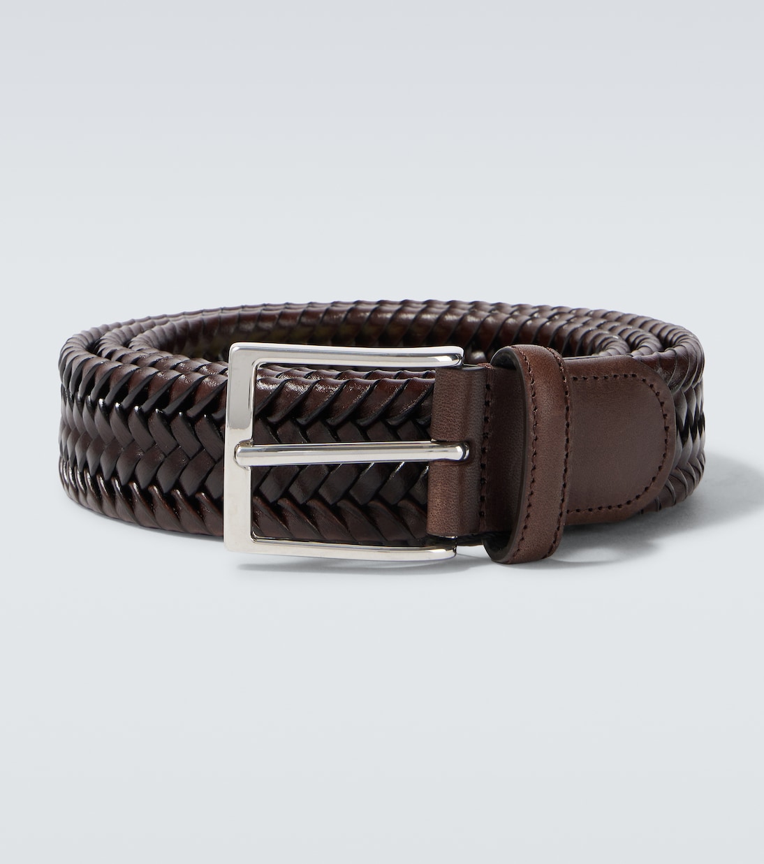 Плетёный кожаный ремень Rubinacci, коричневый
Плетёный кожаный ремень Rubinacci, коричневый