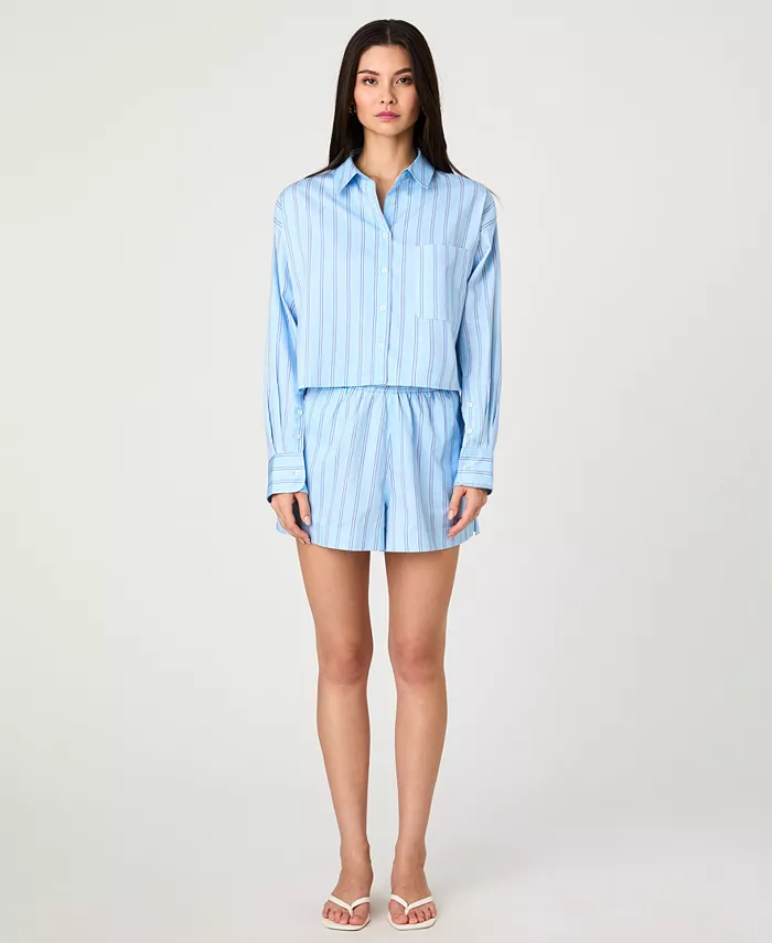 Женская укороченная рубашка Lorenzo в полоску French Connection, синий
Женская укороченная рубашка Lorenzo в полоску French Connection, синий