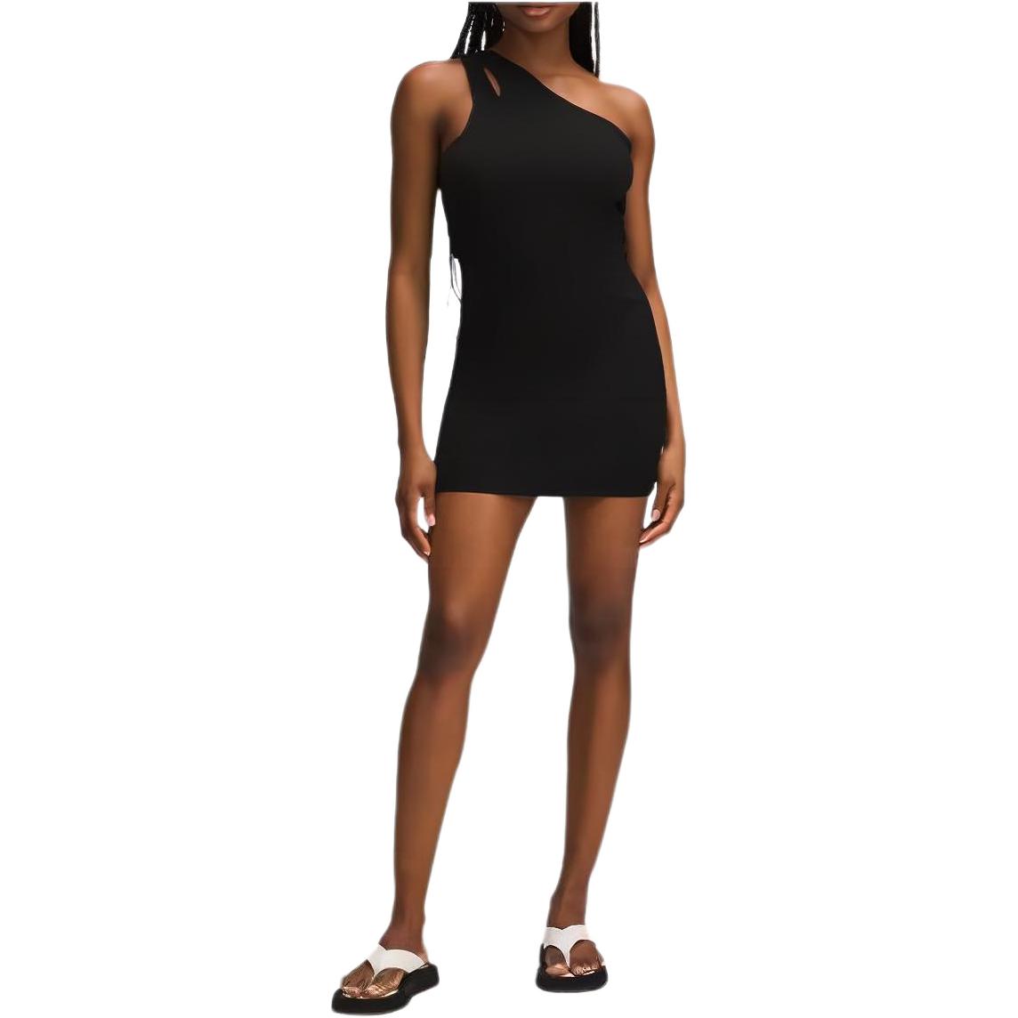 Асимметрильное трикотажное платье-комбинация Lululemon, черный
Асимметрильное трикотажное платье-комбинация Lululemon, черный