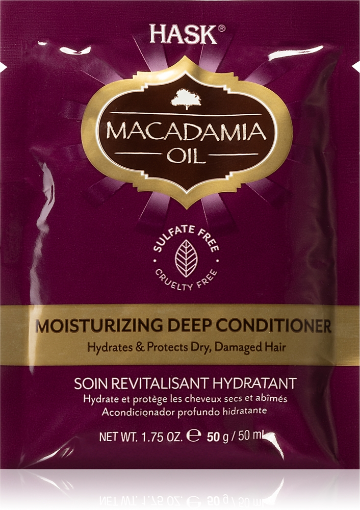 Увлажняющий кондиционер с маслом макадамии для сухих, поврежденных и химически поврежденных волос Hask, 50 мл
Увлажняющий кондиционер с маслом макадамии для сухих, поврежденных и химически поврежденных волос Hask, 50 мл