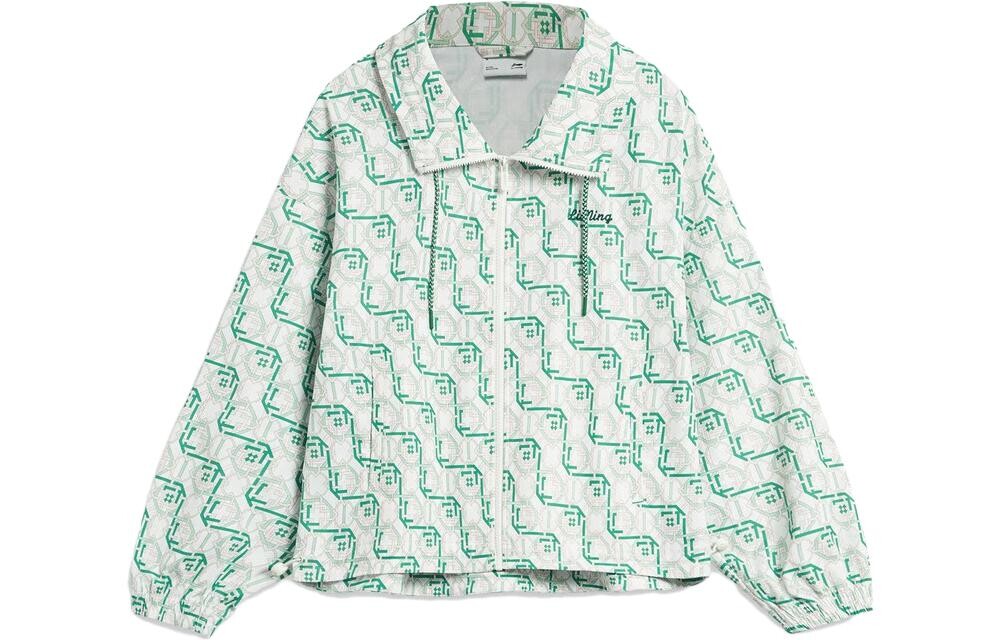 Тренчкот из коллекции Sports Life, женский, нефритово-зеленый, с комбинированными принтами Lining
Тренчкот из коллекции Sports Life, женский, нефритово-зеленый, с комбинированными принтами Lining