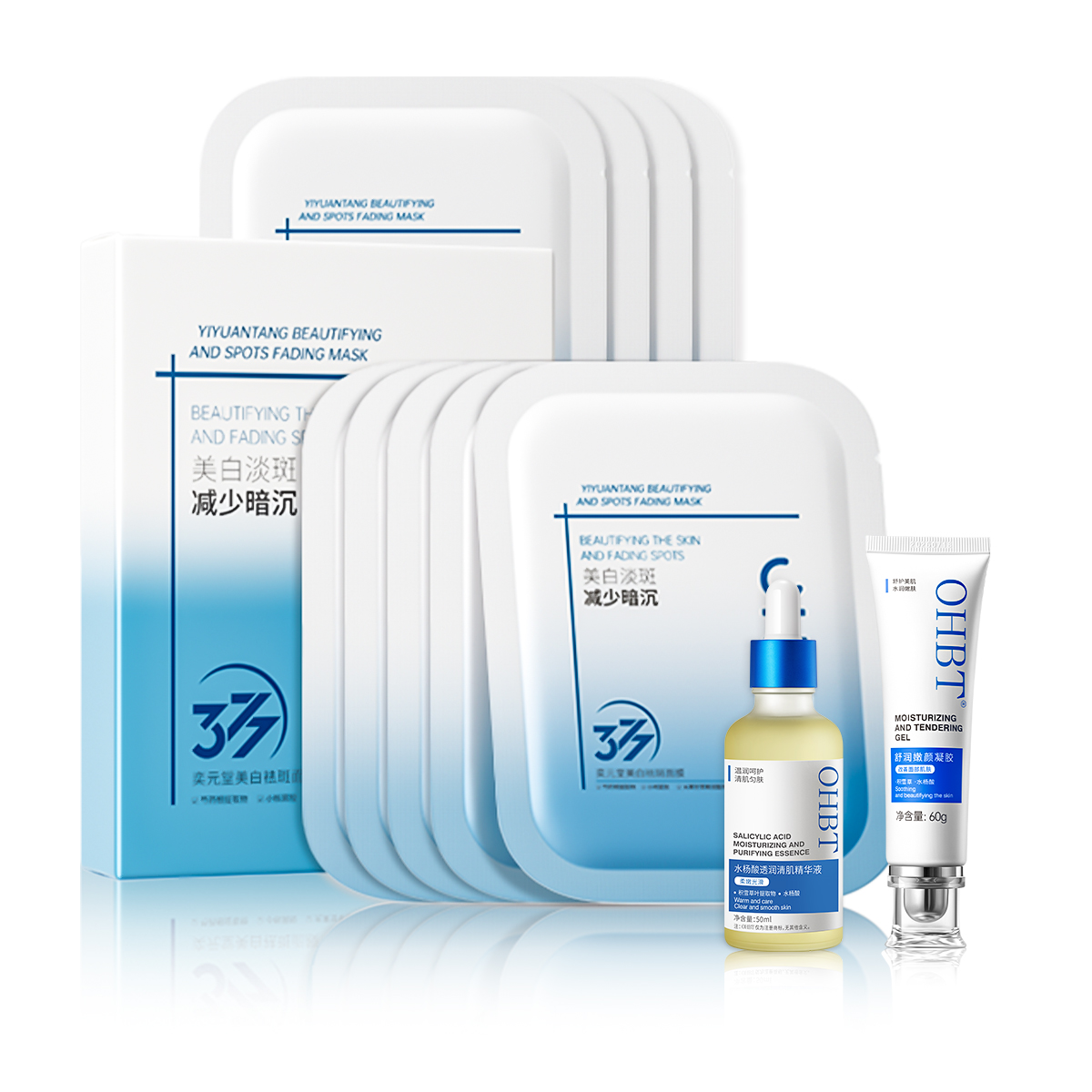 Наборы для ухода за кожей против акне с осветлением и восстановлением, осветление следов от акне OHBT
Наборы для ухода за кожей против акне с осветлением и восстановлением, осветление следов от акне OHBT