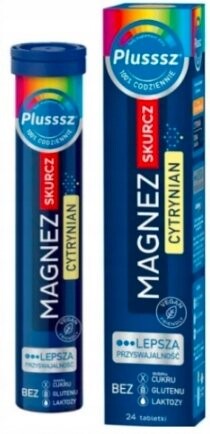 Plusssz, Цитрат магния, сокращение 24 таб. Polski Lek S.A.
Plusssz, Цитрат магния, сокращение 24 таб. Polski Lek S.A.