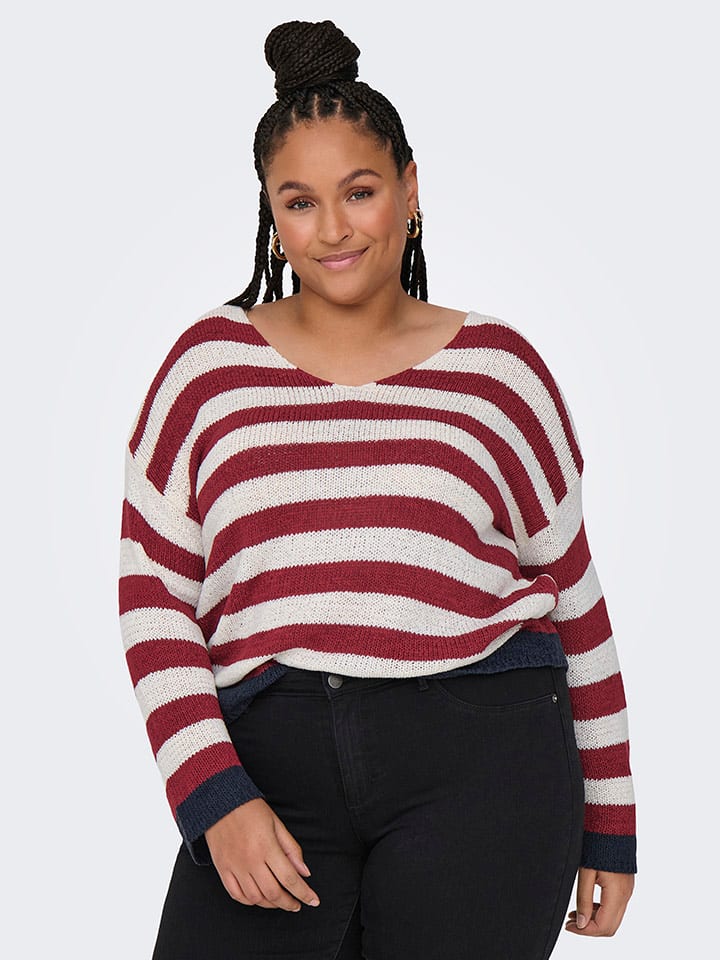 Свитер ONLY Carmakoma, красно-белый
Свитер ONLY Carmakoma, красно-белый