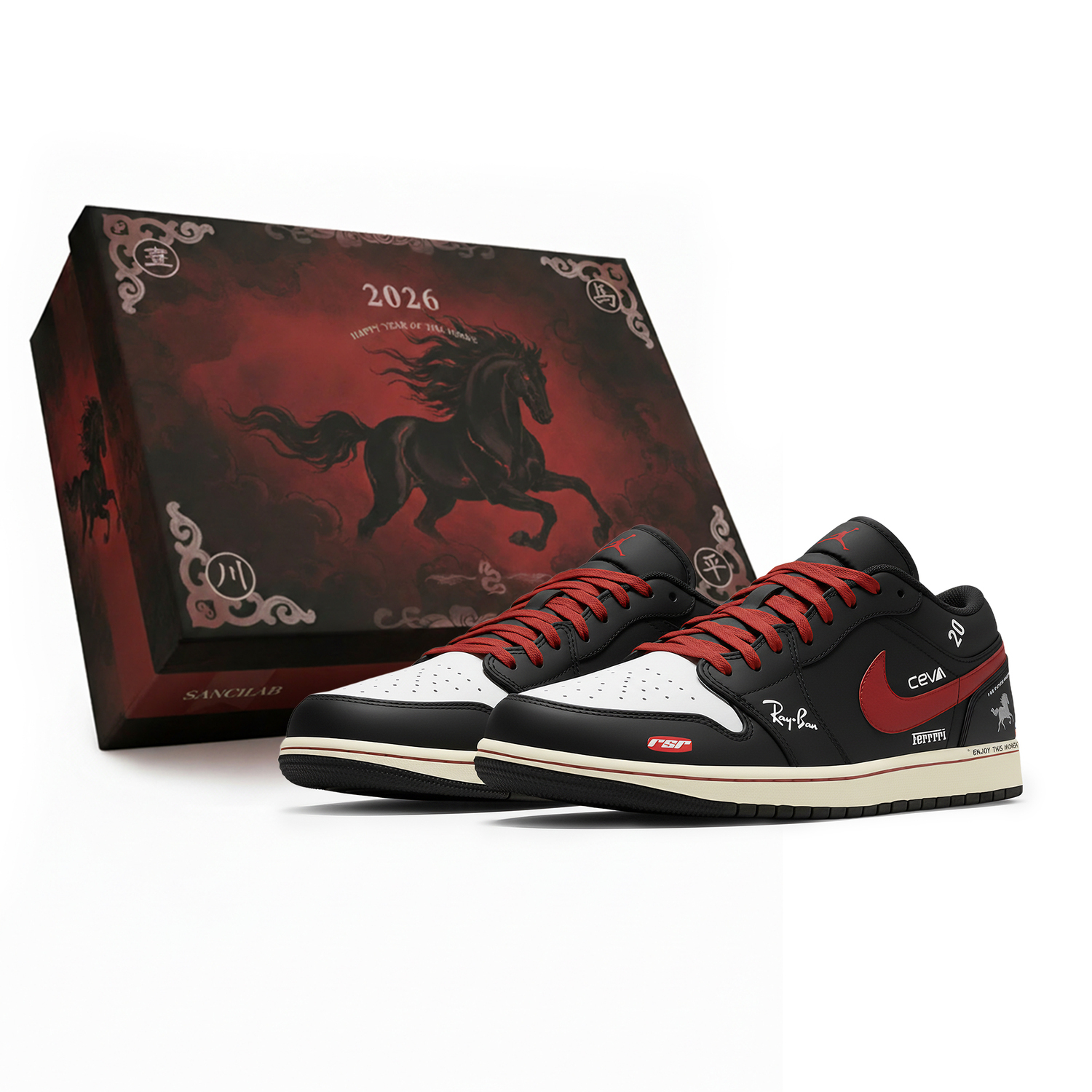 Кроссовки Air 1 Low Three Times Laboratory, год лошади, цвет Mysterious Swift, коробка Abrasion Resistant, низкие Jordan, черный
Кроссовки Air 1 Low Three Times Laboratory, год лошади, цвет Mysterious Swift, коробка Abrasion Resistant, низкие Jordan, черный