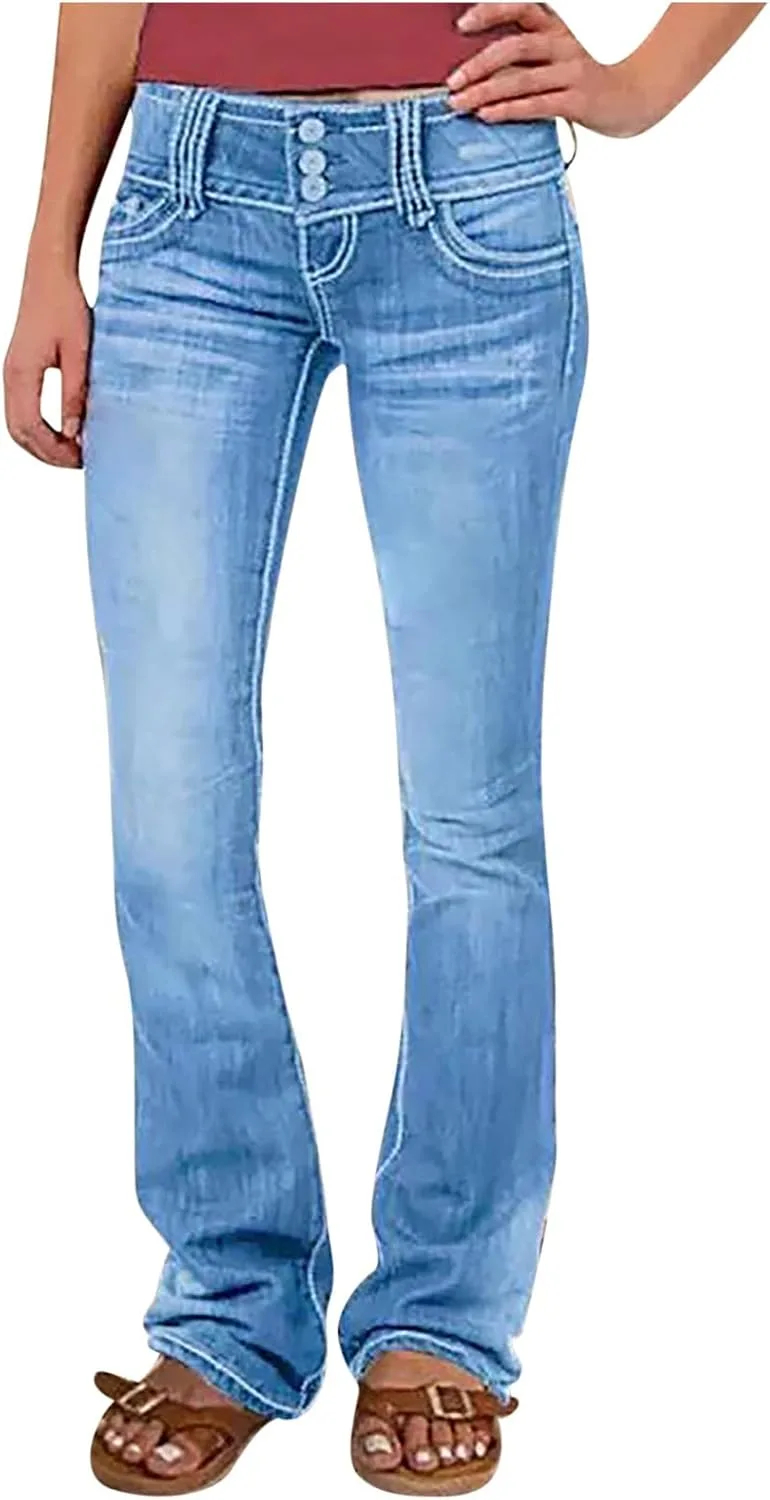 Женские джинсы Bootcut Plus Size с высокой посадкой
Женские джинсы Bootcut Plus Size с высокой посадкой