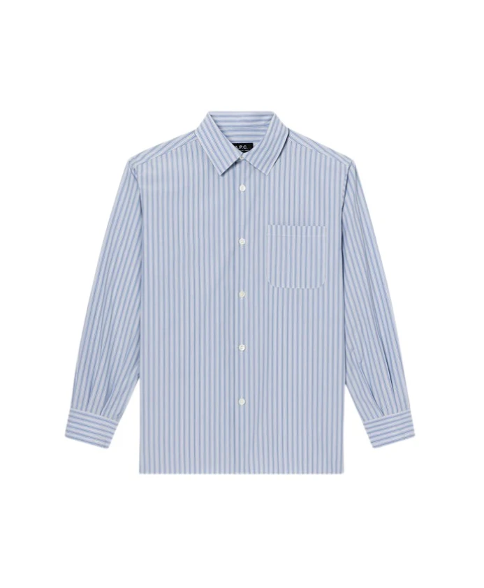 Полосатая рубашка A.P.C., синий
Полосатая рубашка A.P.C., синий
