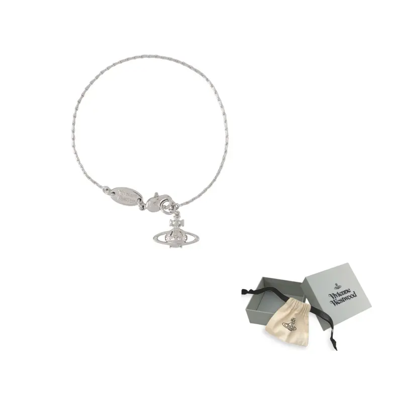 Серебряный браслет из латуни для женщин Vivienne Westwood, серебряный
Серебряный браслет из латуни для женщин Vivienne Westwood, серебряный