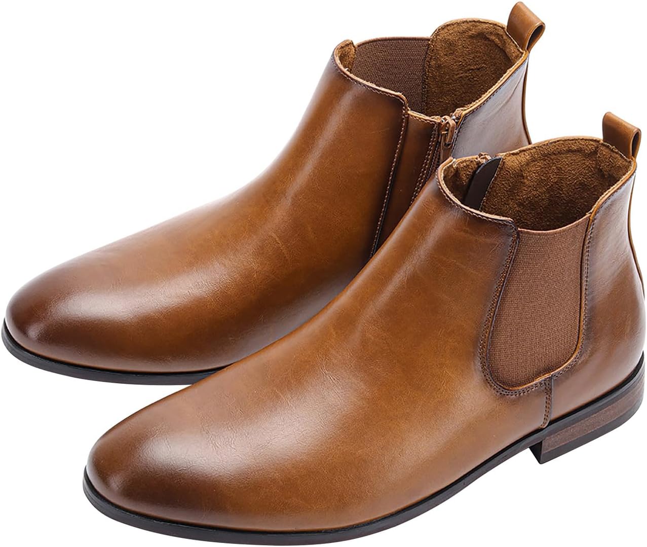 Мужские повседневные ботинки Santimon Chelsea из кожи с крыльями, без шнурков, модные ботинки с застежкой-молнией на щиколотке и туфли-чукка для мужчин, коричневый
Мужские повседневные ботинки Santimon Chelsea из кожи с крыльями, без шнурков, модные ботинки с застежкой-молнией на щиколотке и туфли-чукка для мужчин, коричневый