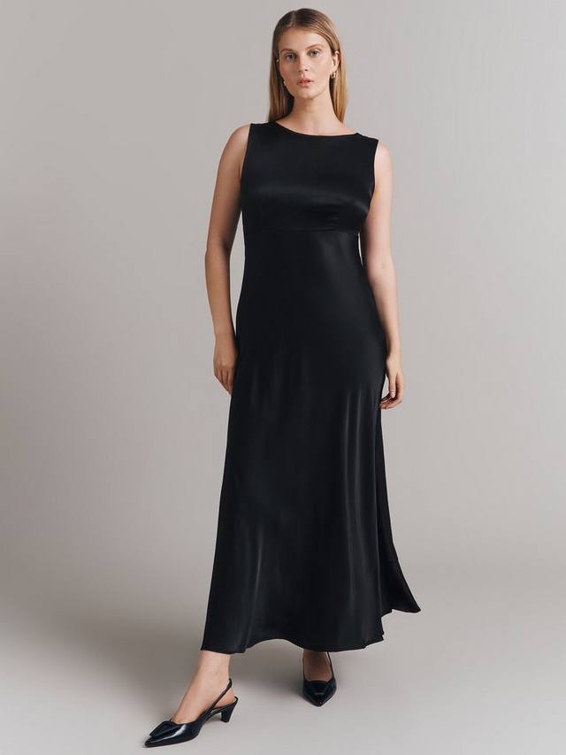 Атласное платье мидиакси с завязками на спине aurelie Ghost, черный
Атласное платье мидиакси с завязками на спине aurelie Ghost, черный