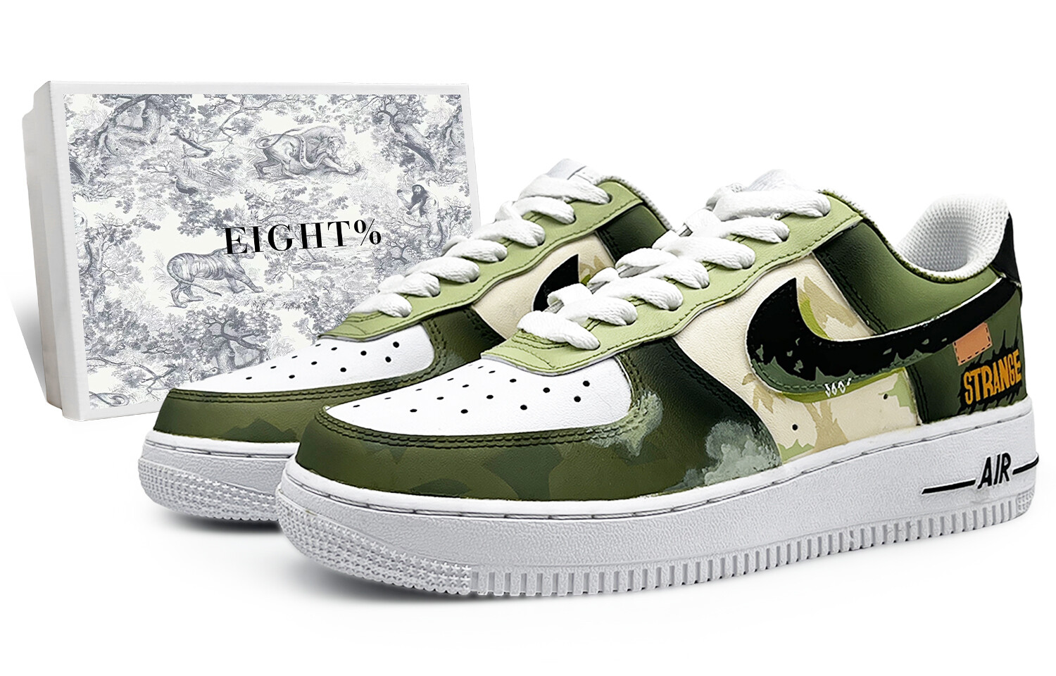 Кроссовки для скейтборда Air Force 1 унисекс с низким верхом, белый/зеленый/черный/бежевый/желтый Nike
Кроссовки для скейтборда Air Force 1 унисекс с низким верхом, белый/зеленый/черный/бежевый/желтый Nike