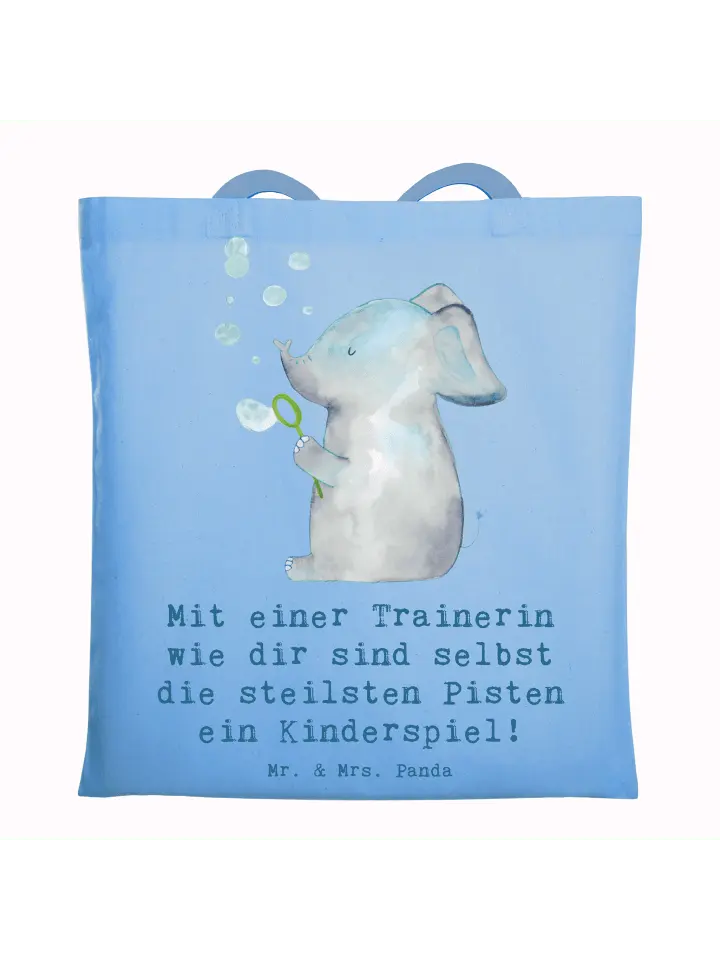 Сумка для переноски Mr & Mrs Panda Skifahren Trainerin, небесно-синий
Сумка для переноски Mr & Mrs Panda Skifahren Trainerin, небесно-синий