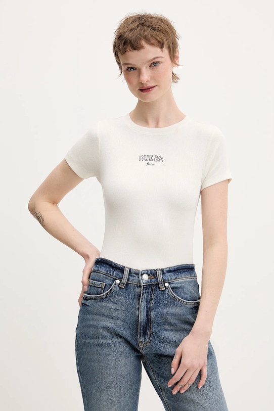 Футболка Guess Jeans, бежевый
Футболка Guess Jeans, бежевый