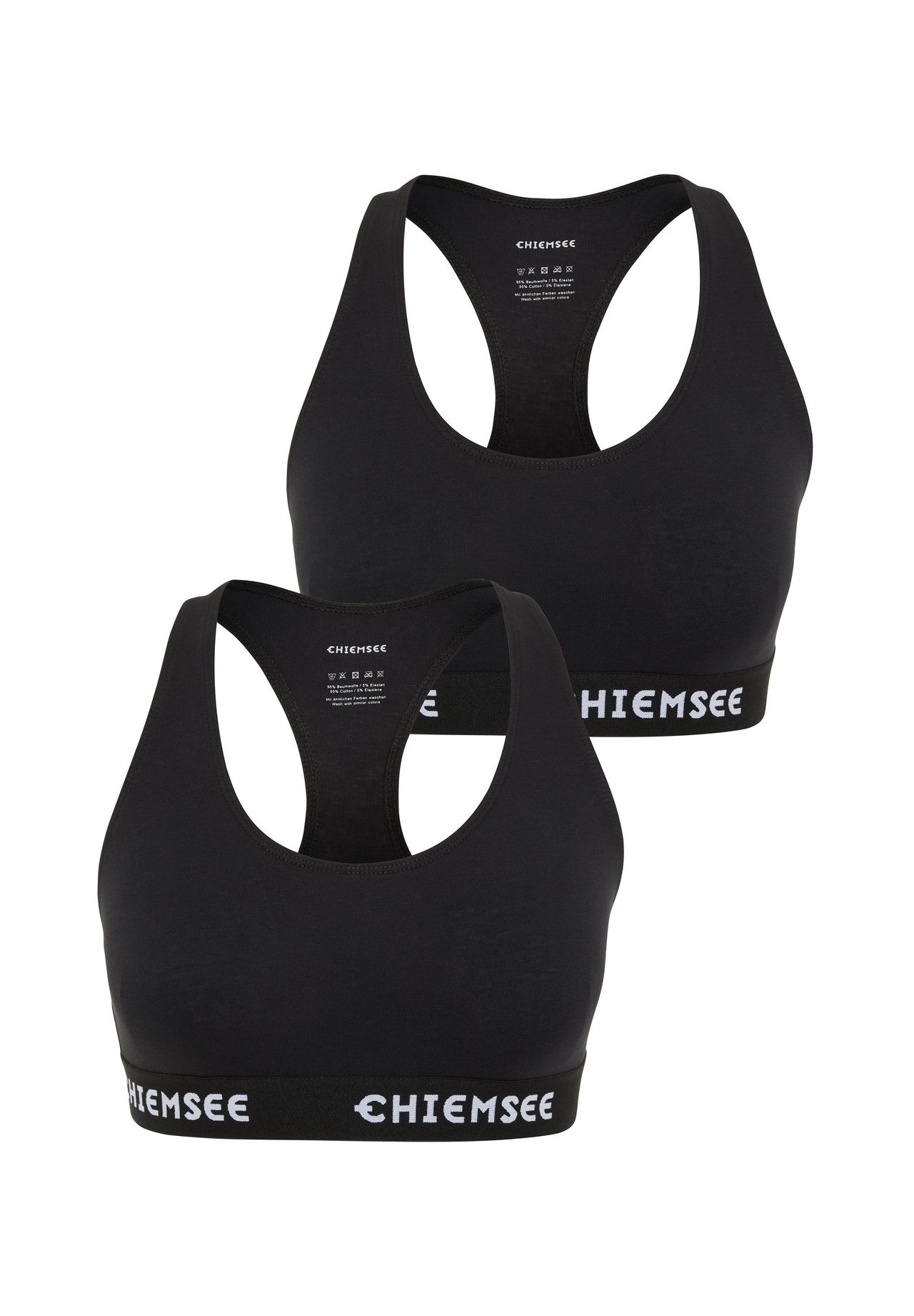 Топ-бюстье в упаковке из двух штук с надписью на этикетке CHIEMSEE, цвет 9090 Black/black
Топ-бюстье в упаковке из двух штук с надписью на этикетке CHIEMSEE, цвет 9090 Black/black
