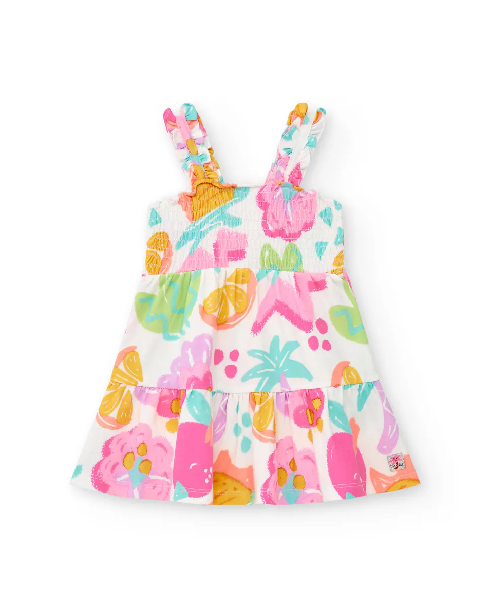 Платье для девочки с цветочным принтом и присборенными бретелями Tuc tuc, многоцветный
Платье для девочки с цветочным принтом и присборенными бретелями Tuc tuc, многоцветный