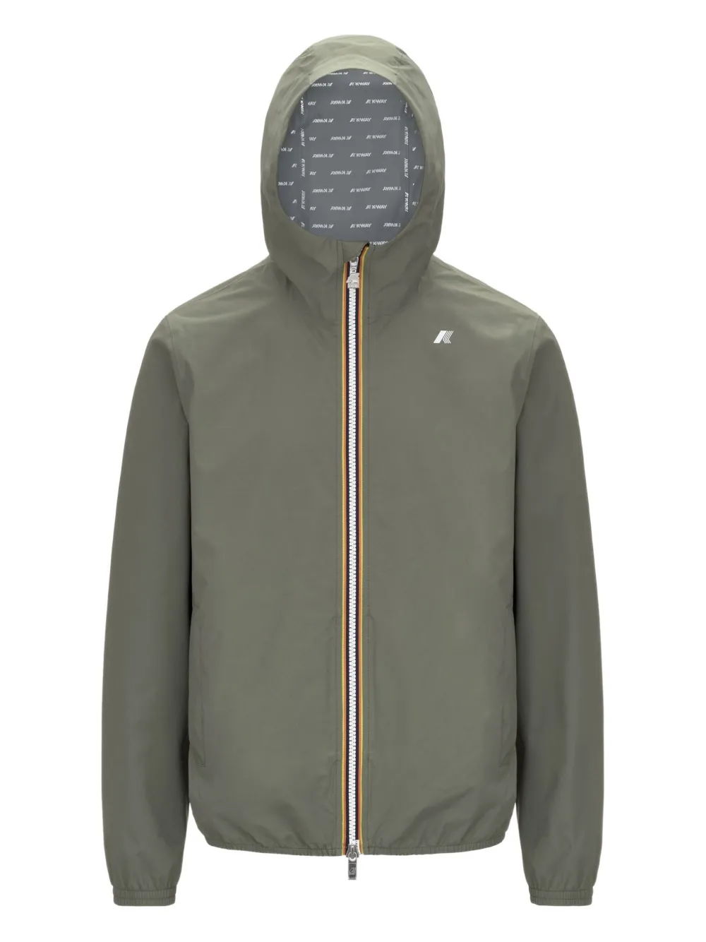 Куртка с капюшоном и застежкой-молнией спереди K-Way, зеленый
Куртка с капюшоном и застежкой-молнией спереди K-Way, зеленый