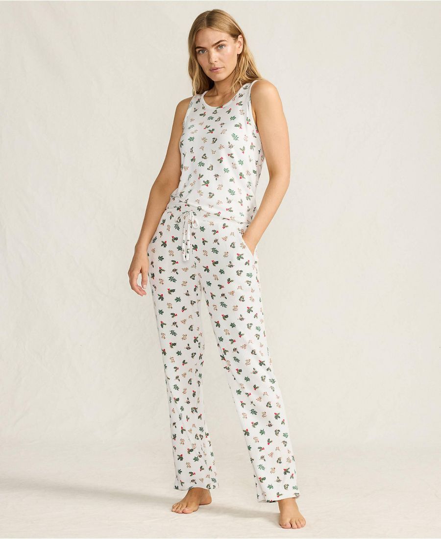 Женский пижамный комплект из трех предметов: майка, брюки и халат из мягкого, ворсистого трикотажа с вафельной текстурой Lands' End, Ivory holly
Женский пижамный комплект из трех предметов: майка, брюки и халат из мягкого, ворсистого трикотажа с вафельной текстурой Lands' End, Ivory holly