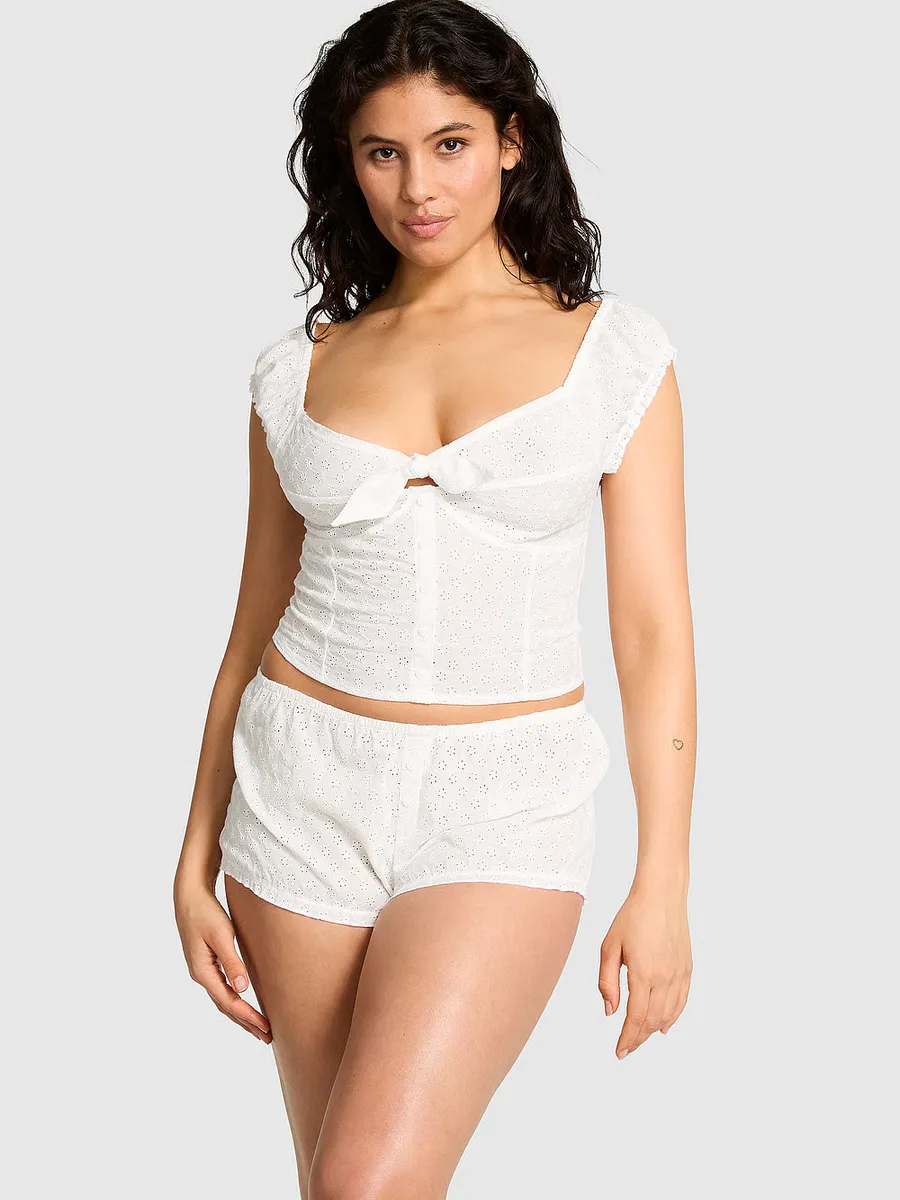 Шорты Мэрилин с люверсами Pink By Frankies Bikinis, белый
Шорты Мэрилин с люверсами Pink By Frankies Bikinis, белый