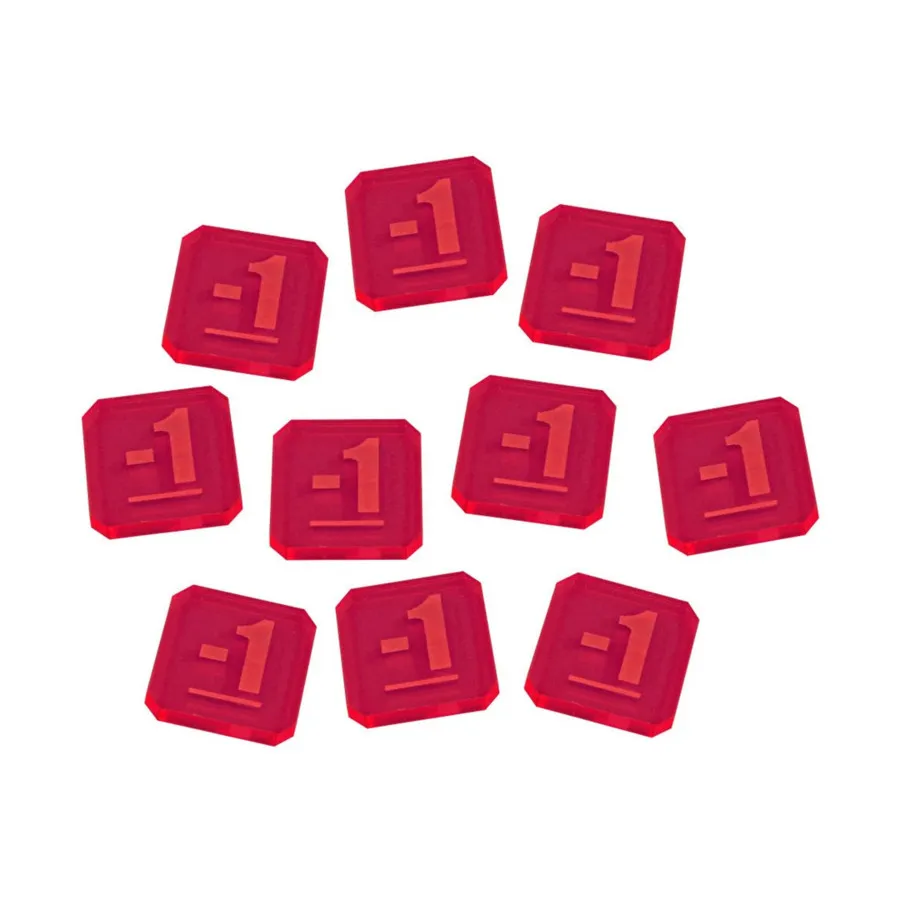 WHv9 — жетоны минус один, флуоресцентно-розовый, Warhammer 40k Accessories (Litko Aerosystems) 
WHv9 — жетоны минус один, флуоресцентно-розовый, Warhammer 40k Accessories (Litko Aerosystems)