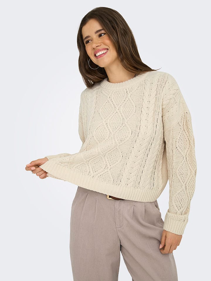 Бежевый свитер ONLY
Бежевый свитер ONLY