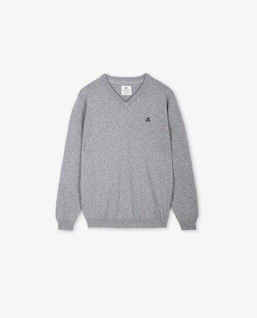 Свитер с V-образным вырезом и вышивкой Scalpers, серый
Свитер с V-образным вырезом и вышивкой Scalpers, серый