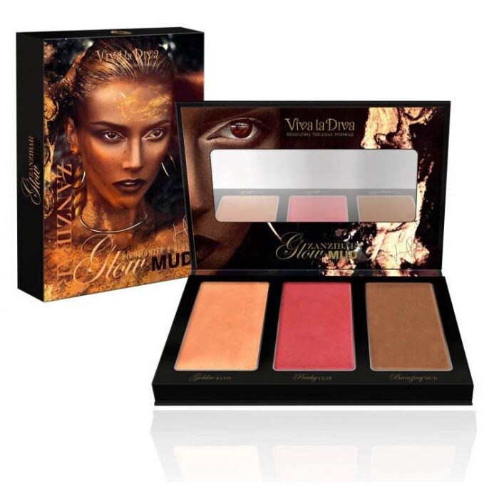 Хайлайтер Zandibar Glow Mud Paleta de Iluminadores y Coloretes Viva La Diva, Multicolor
Хайлайтер Zandibar Glow Mud Paleta de Iluminadores y Coloretes Viva La Diva, Multicolor