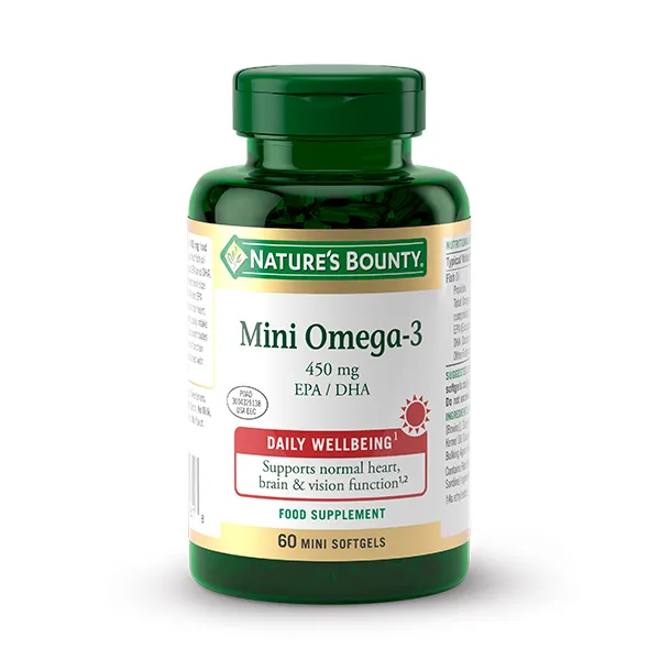 Биологически активная добавка Mini Omega-3 Nature'S Bounty, 60 UD
Биологически активная добавка Mini Omega-3 Nature'S Bounty, 60 UD
