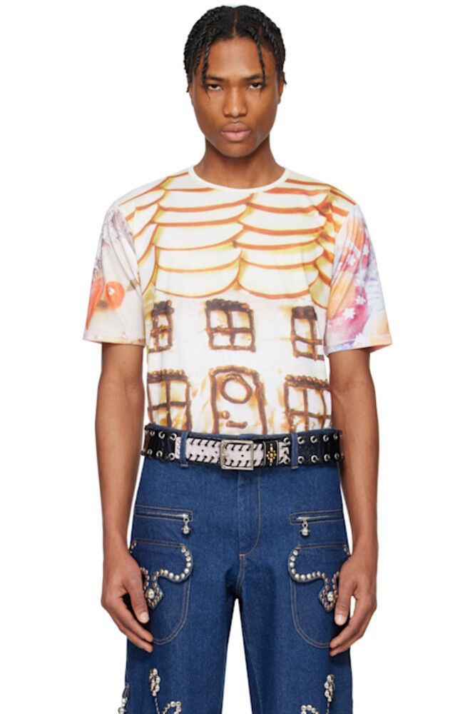 Разноцветная футболка с коротким рукавом «Добро пожаловать домой» Chopova Lowena
Разноцветная футболка с коротким рукавом «Добро пожаловать домой» Chopova Lowena