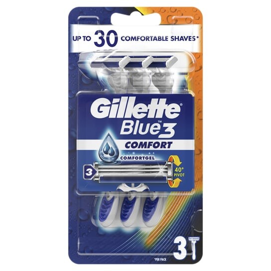 Одноразовая мужская бритва, 3 шт. Gillette Blue3 Comfort
Одноразовая мужская бритва, 3 шт. Gillette Blue3 Comfort