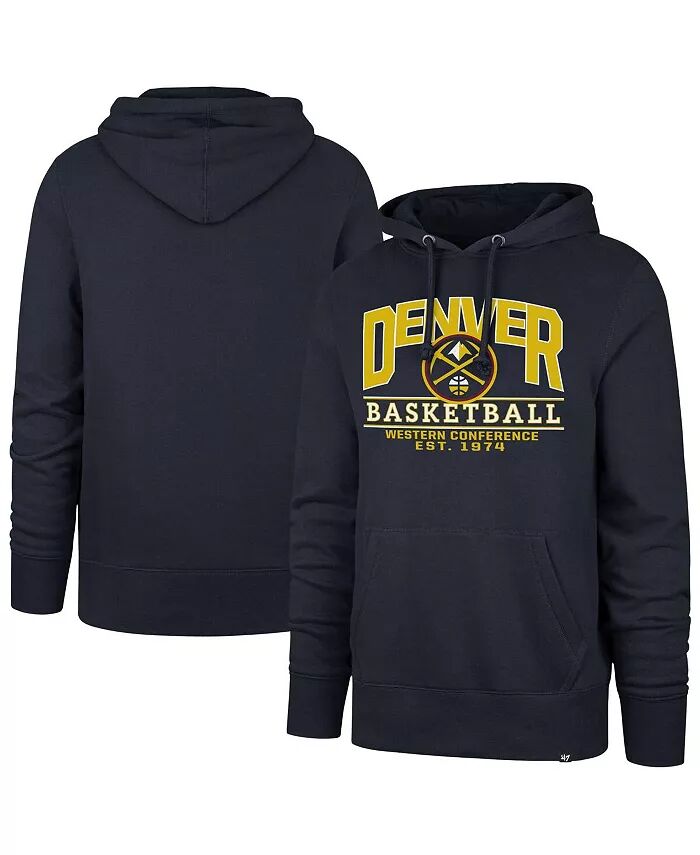 Мужская и женская темно-синяя толстовка с капюшоном Denver Nuggets Good Call Headline '47 Brand
Мужская и женская темно-синяя толстовка с капюшоном Denver Nuggets Good Call Headline '47 Brand