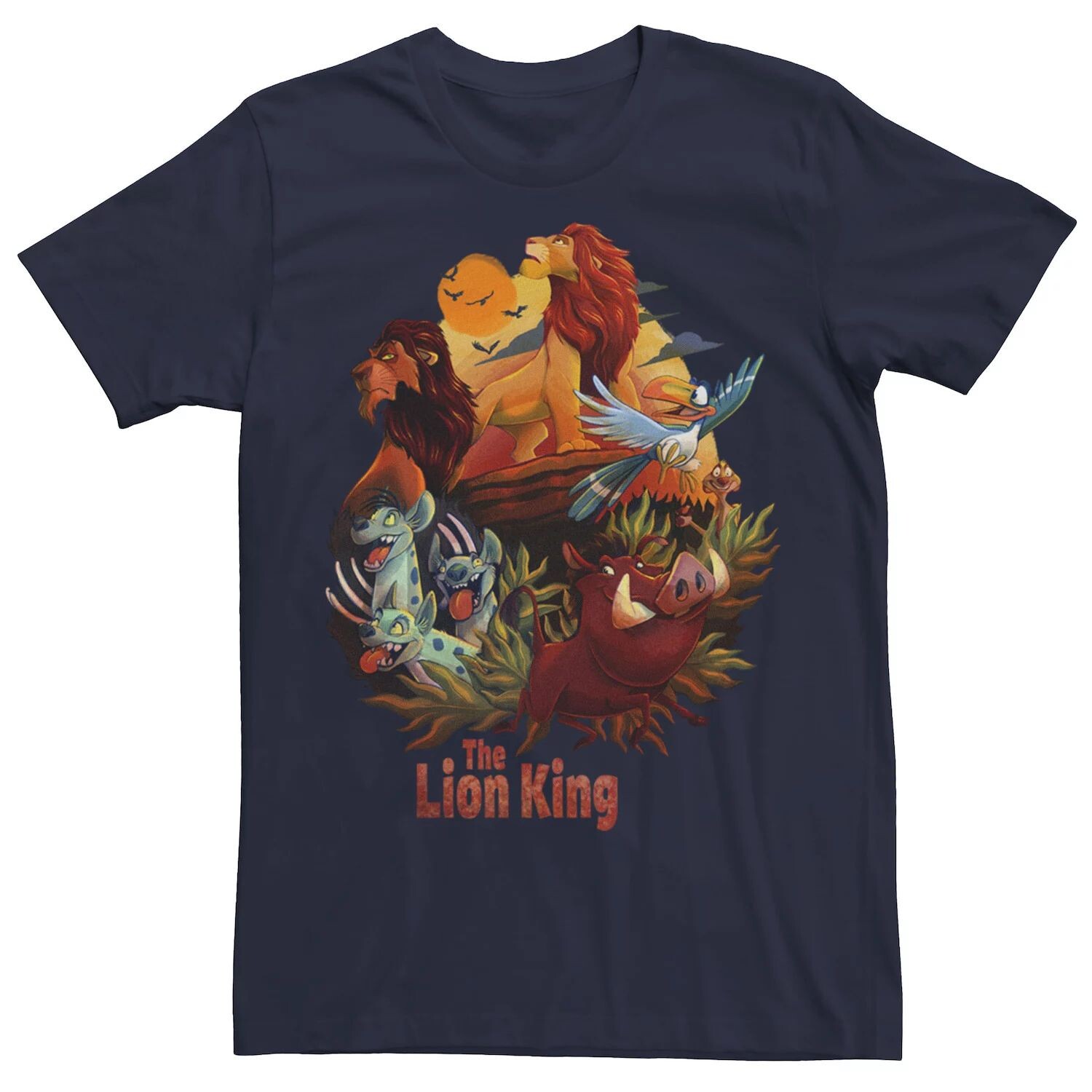 Мужская футболка с плакатом Disney King Lion King Main Cast Licensed Character, синий
Мужская футболка с плакатом Disney King Lion King Main Cast Licensed Character, синий