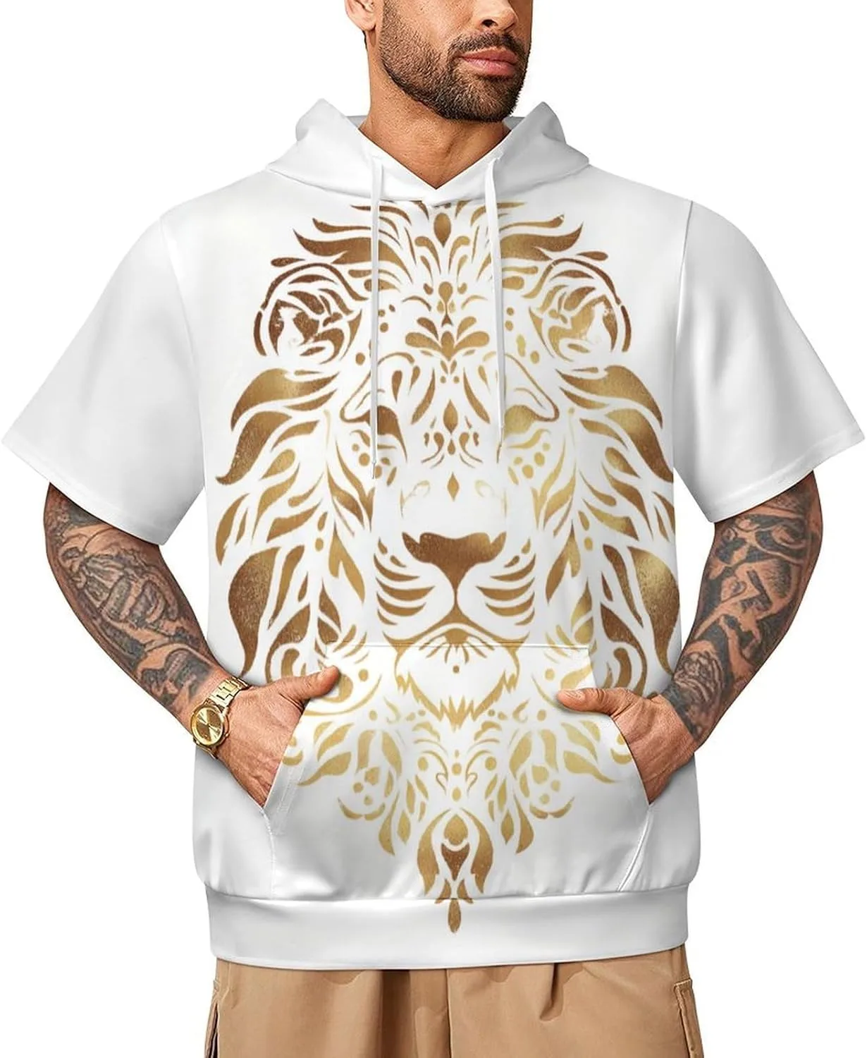 Мужская худи с принтом животных и карманом Mlkfa
Мужская худи с принтом животных и карманом Mlkfa