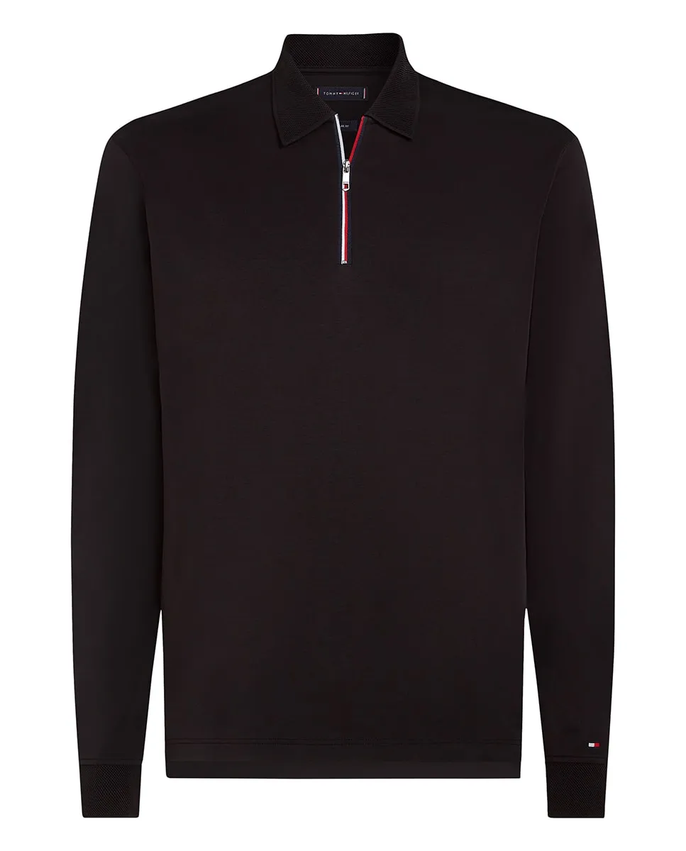 Мужское поло с длинным рукавом, однотонное Tommy Hilfiger, черный
Мужское поло с длинным рукавом, однотонное Tommy Hilfiger, черный