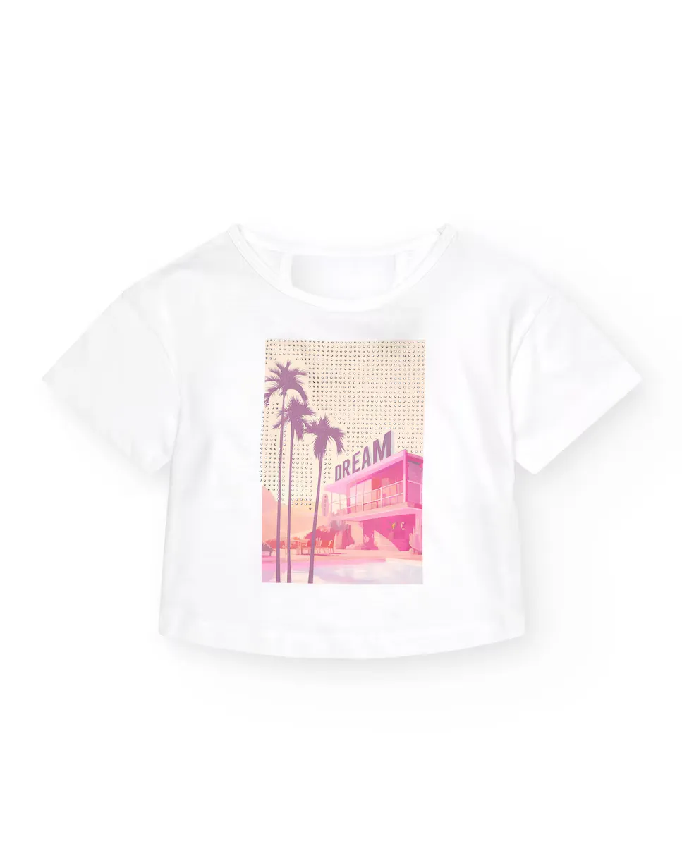 Детская футболка с коротким рукавом и принтом на груди Tuc tuc, белый
Детская футболка с коротким рукавом и принтом на груди Tuc tuc, белый