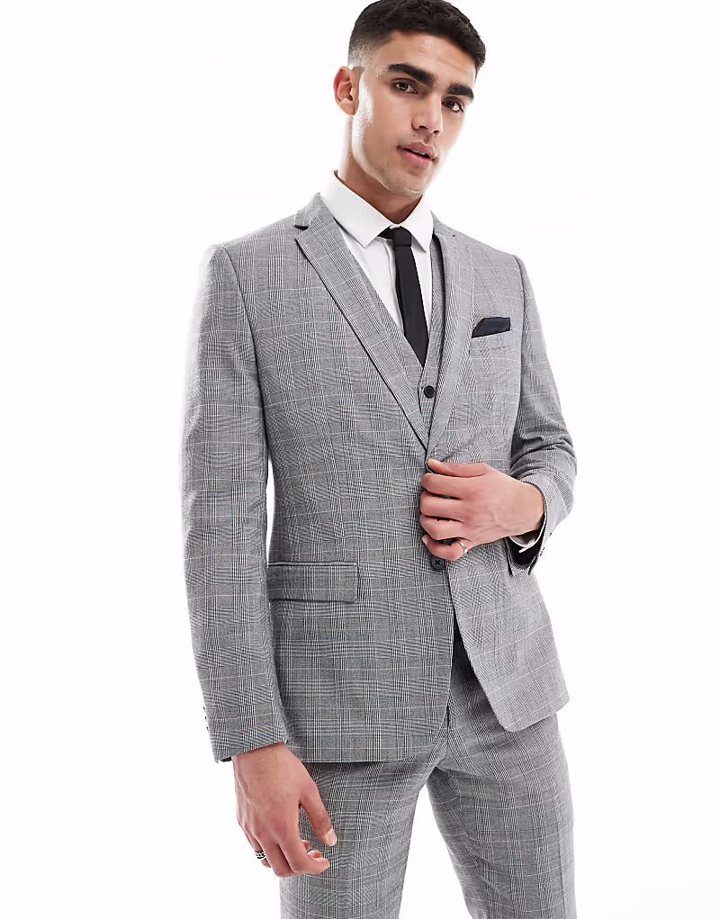 Пиджак French Connection в серую клетку French Connection Mens
Пиджак French Connection в серую клетку French Connection Mens