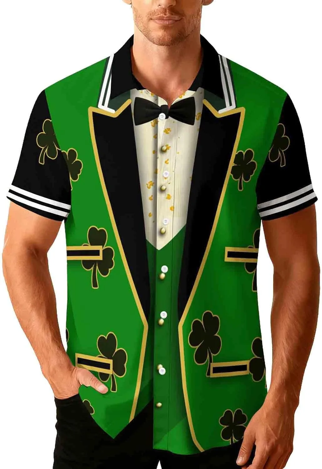Футболка мужская St Patrick's Day с принтом Shamrock SHOPESSA
Футболка мужская St Patrick's Day с принтом Shamrock SHOPESSA
