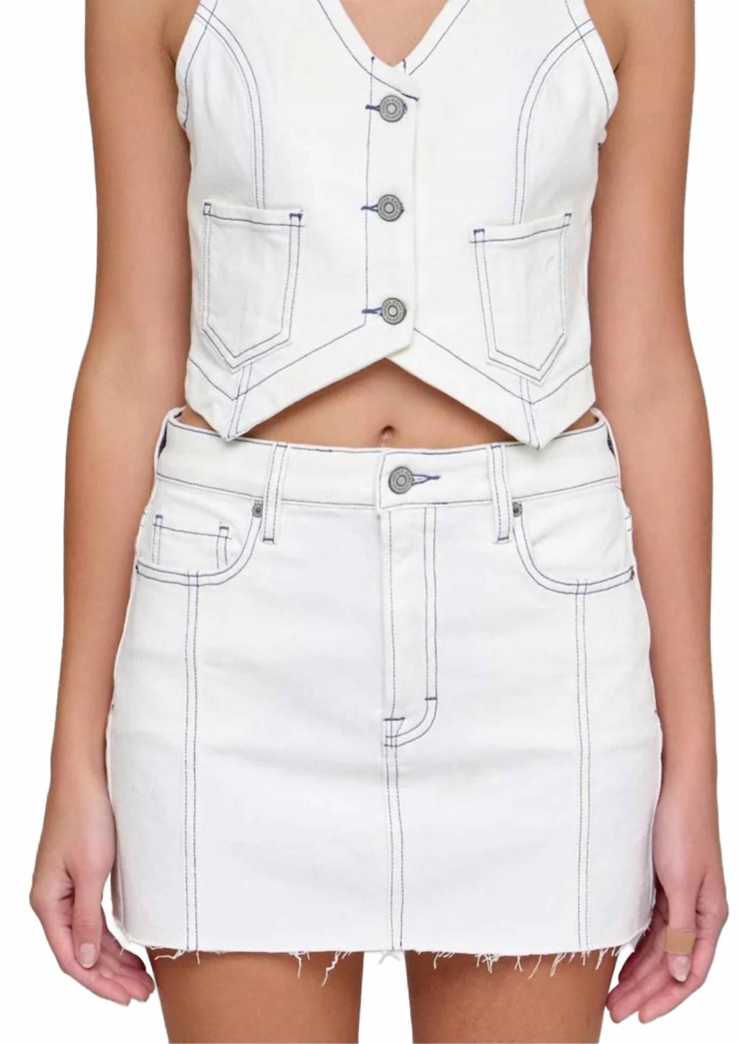 Мини-юбка Peyton с высокой талией в жемчужном цвете Hidden, Pearl
Мини-юбка Peyton с высокой талией в жемчужном цвете Hidden, Pearl