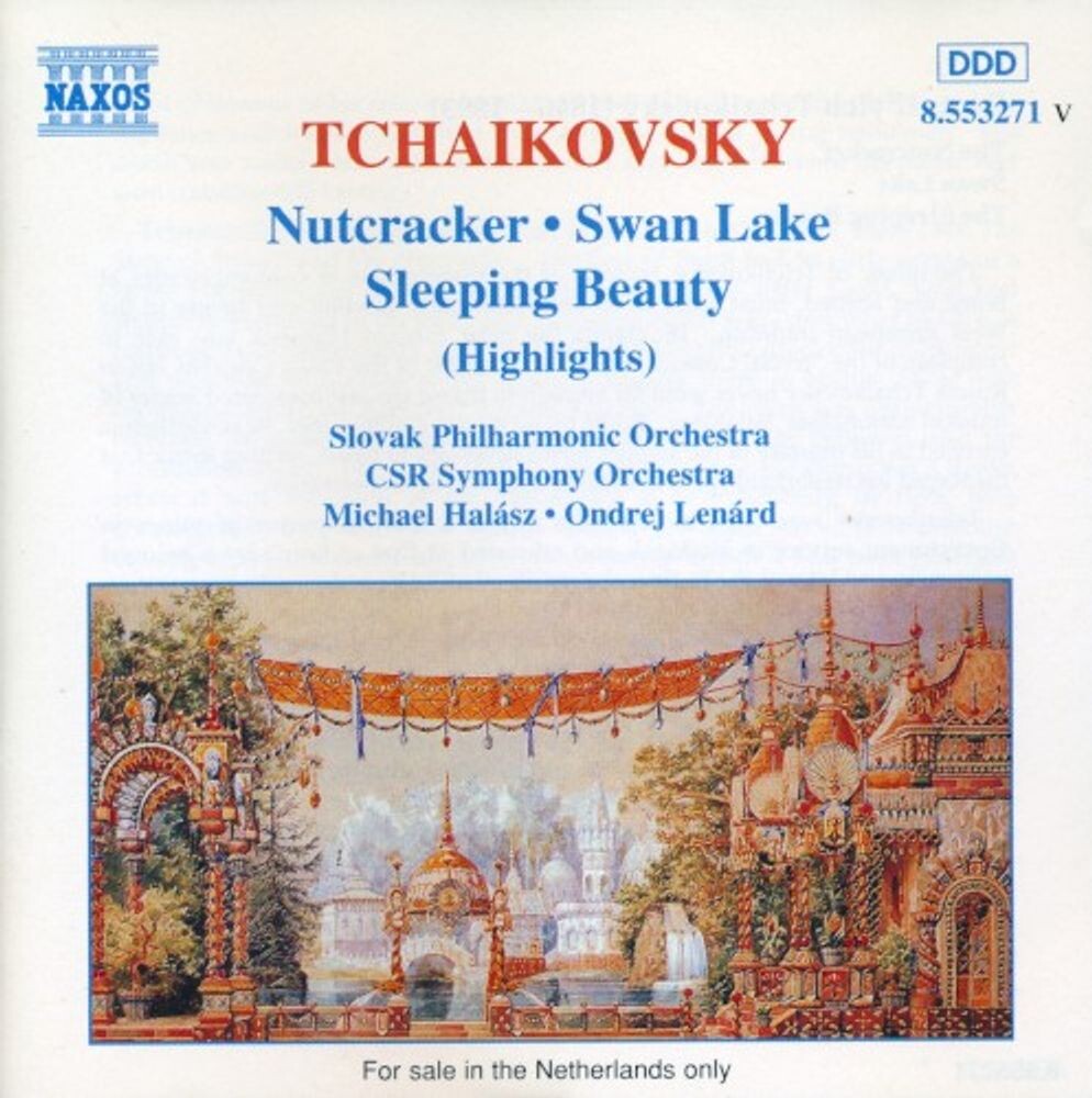 Диск CD Tchaikovsky: Nutcracker / Swan Lake / Sleeping Beauty (Highlights) - Peter Il'yich Tchaikovsky, Michael Halász, Ondrej Lenárd, Slovak Philharmonic, CSR Symphony Orchestra
Диск CD Tchaikovsky: Nutcracker / Swan Lake / Sleeping Beauty (Highlights) - Peter Il'yich Tchaikovsky, Michael Halász, Ondrej Lenárd, Slovak Philharmonic, CSR Symphony Orchestra